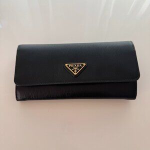 Prada Large Saffiano Leather Wallet